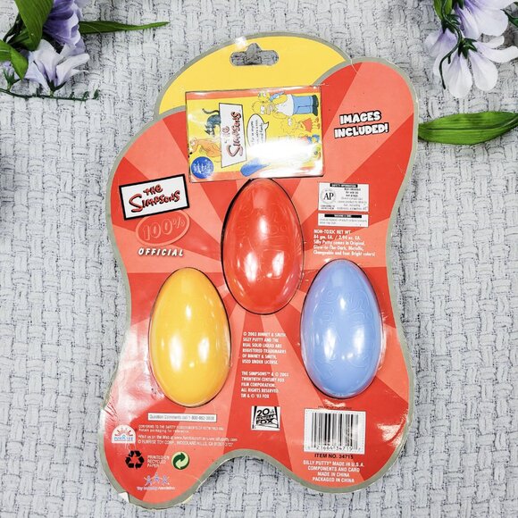 Simpsons Tomy Gacha Figures & Silly Putty w/ Molding Stamps Sealed - Picture 4 of 13